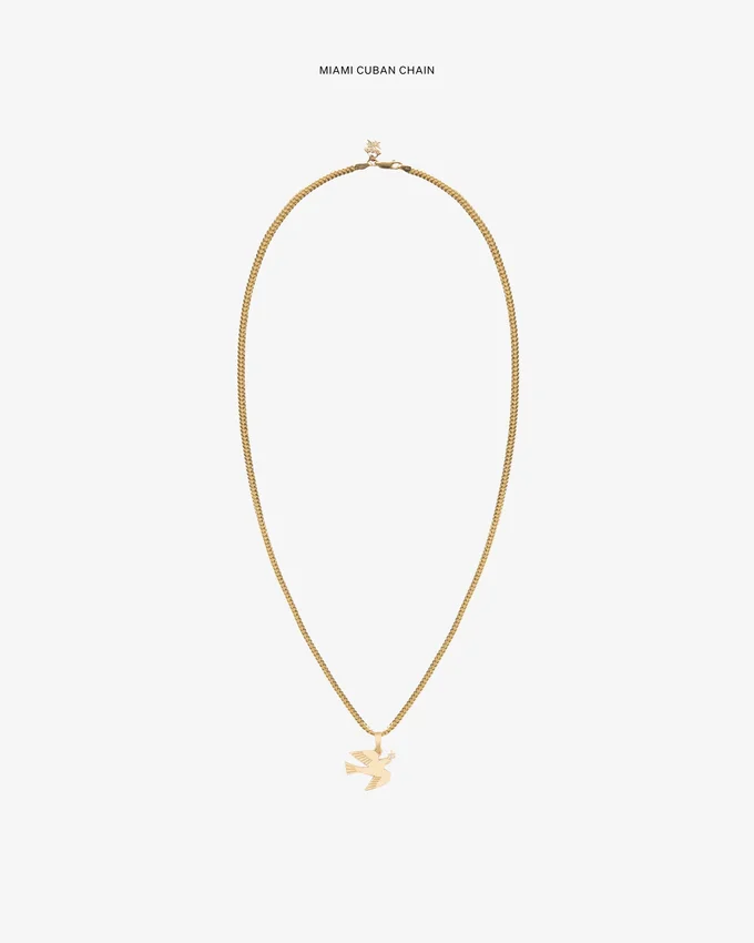 14Kt Gold Dove Pendant