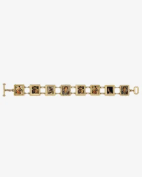 14Kt Gold Portrait Link Bracelet