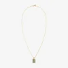 14Kt Gold Stained Glass Crest Pendant
