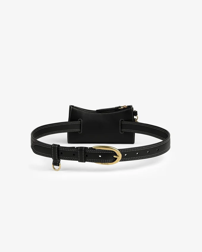 Convertible Leather Belt Bag