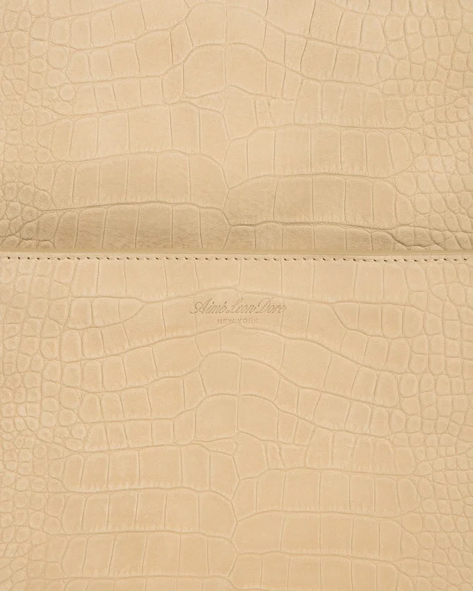 Croc-Embossed Nubuck Duffle