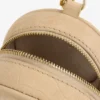 Croc-Embossed Nubuck Keychain Pouch