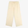 Drawstring Cotton Blend Suit Trouser