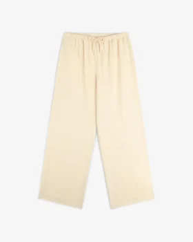 Drawstring Cotton Blend Suit Trouser