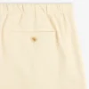 Drawstring Cotton Blend Suit Trouser