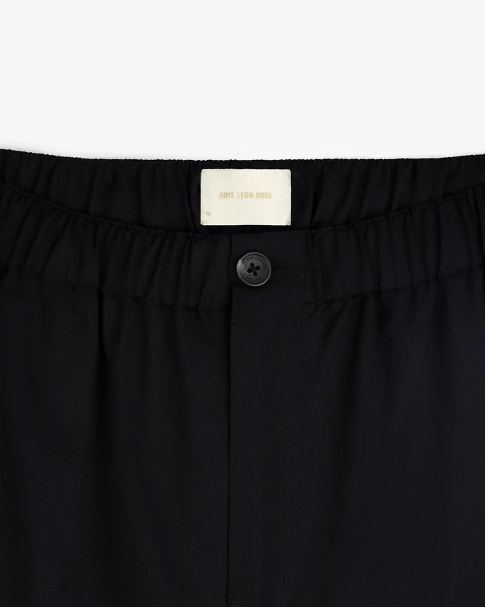 Elasticated Waist Gabardine Trouser