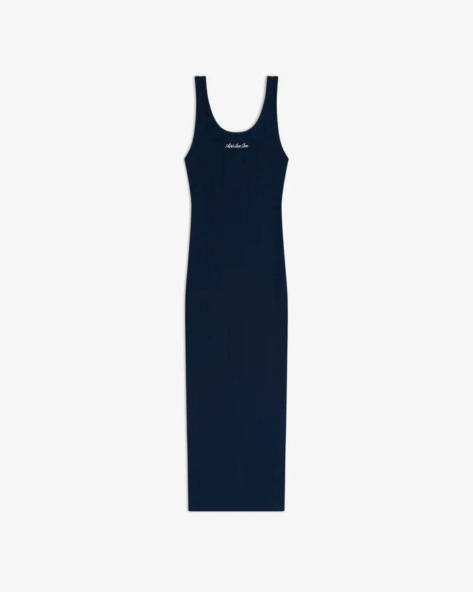 Embroidered Logo Tank Dress