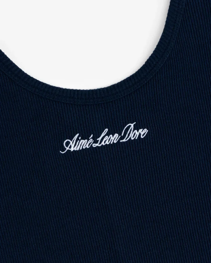 Embroidered Logo Tank Dress