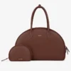 Full Grain Leather Crescent Shoulder Bag