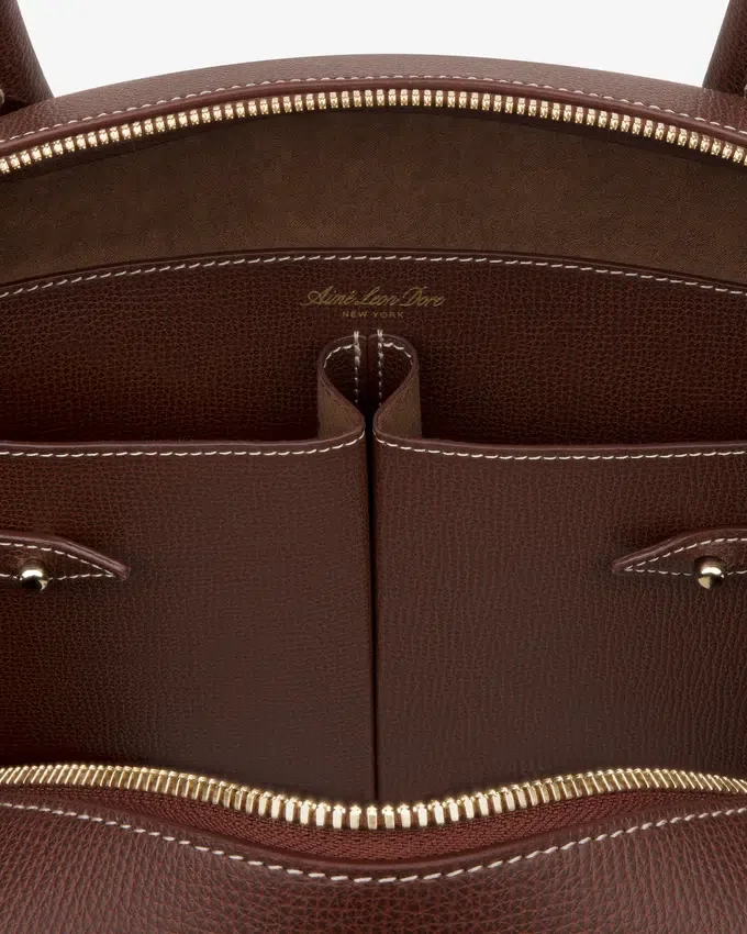 Full Grain Leather Crescent Shoulder Bag