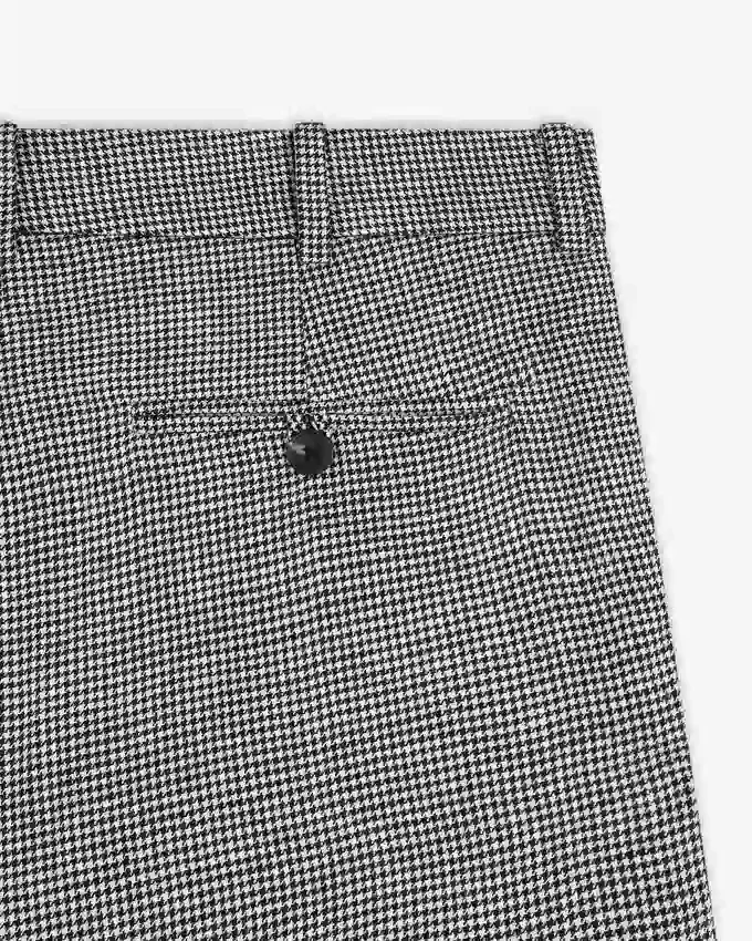 Houndstooth Pleated Trouser