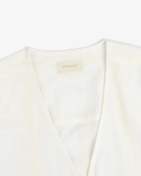Jacquard Striped Tie-Front Shirt