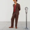 Linen Blend Suit Trouser