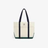 Large Crest Contrast Tote Bag