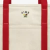 Small Crest Contrast Tote Bag