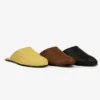 Leather Raffia Mule