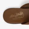 Leather Raffia Mule