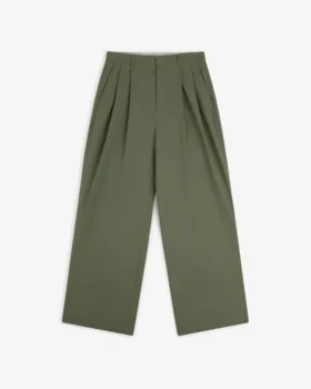 Lightweight Pleated Cotton Trouser