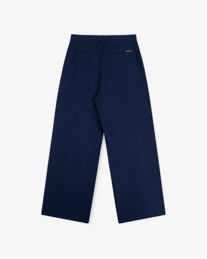 Lightweight Pleated Cotton Trouser