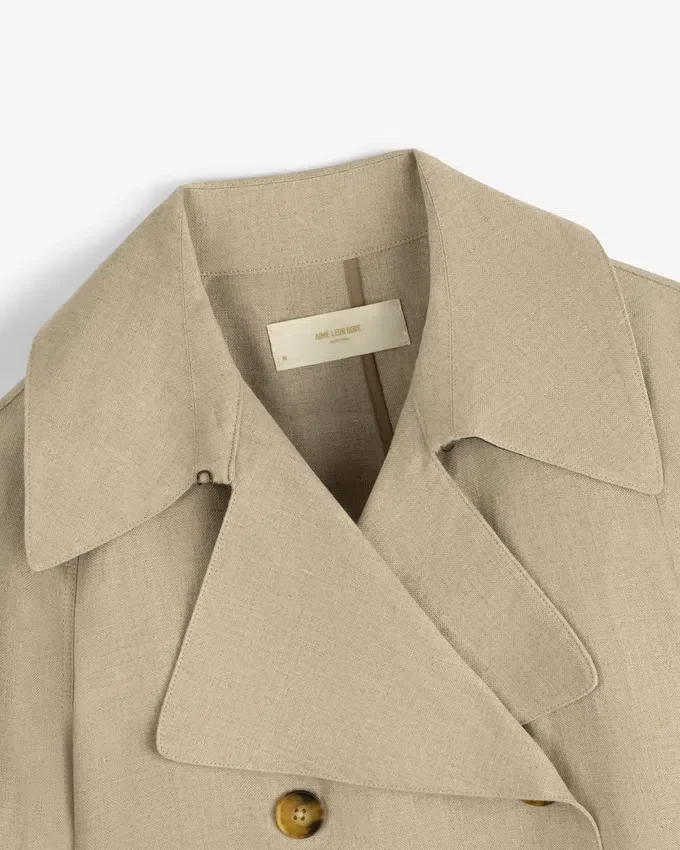 Linen Trench Coat
