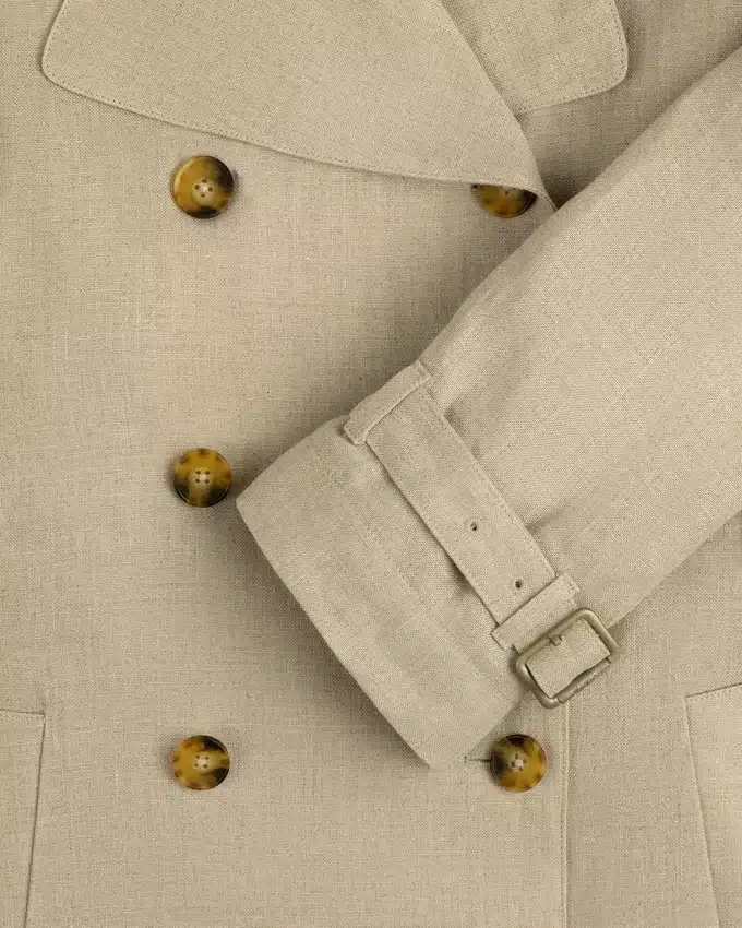 Linen Trench Coat