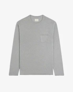 Long-Sleeve Knit Pocket Tee