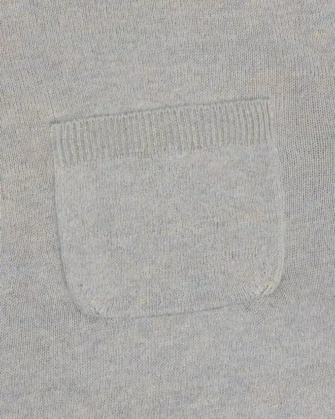 Long-Sleeve Knit Pocket Tee