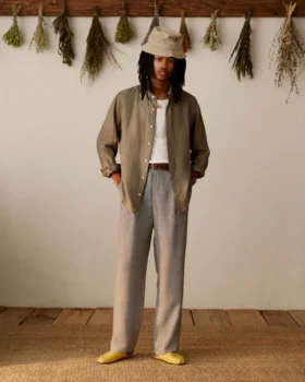 Long-Sleeve Linen Shirt