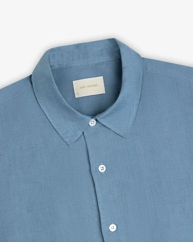 Long-Sleeve Linen Shirt