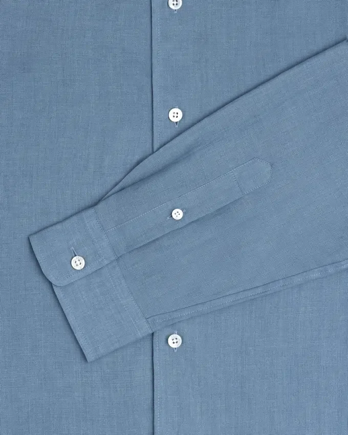 Long-Sleeve Linen Shirt