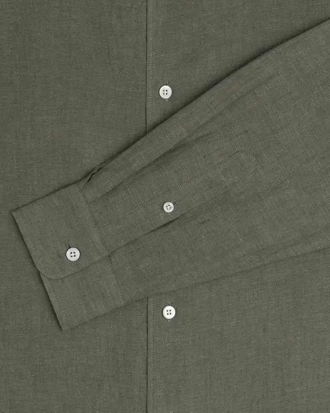 Long-Sleeve Linen Shirt