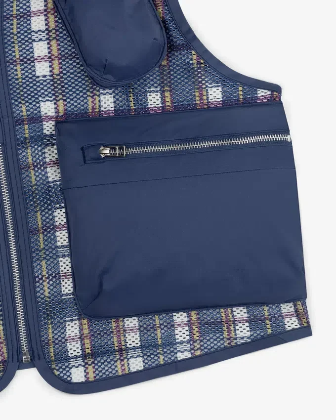 Nylon Madras Utility Vest