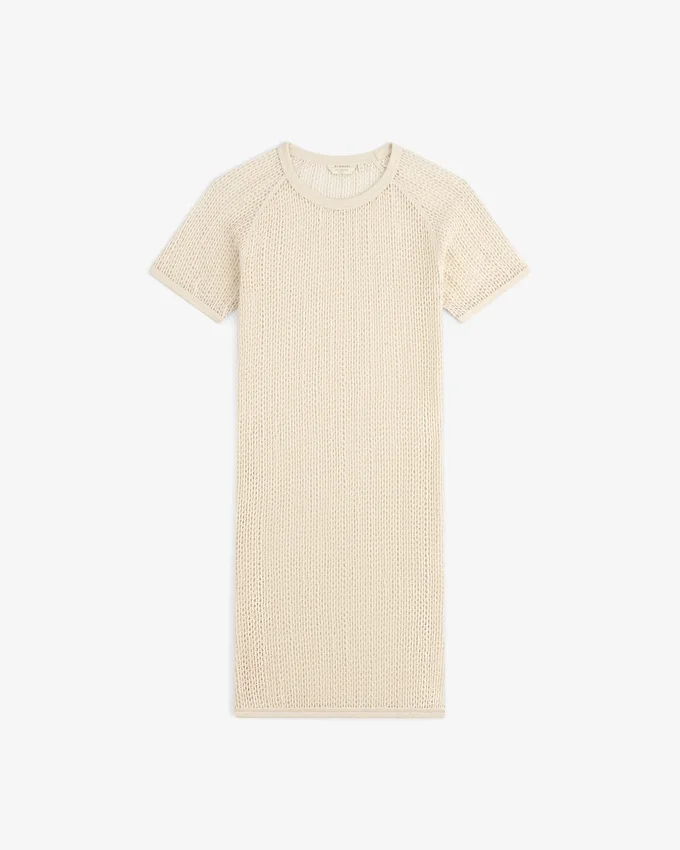 Open Mesh Mini Dress