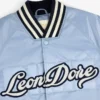 Overlay Logo Satin Varsity Jacket