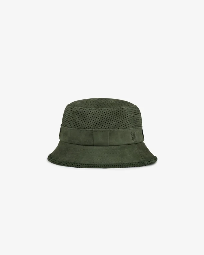 Perforated Suede Bucket Hat