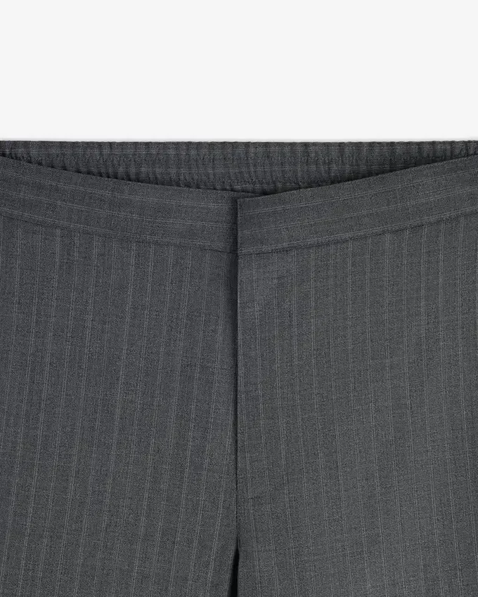 Pinstripe Elasticated Waist Trouser
