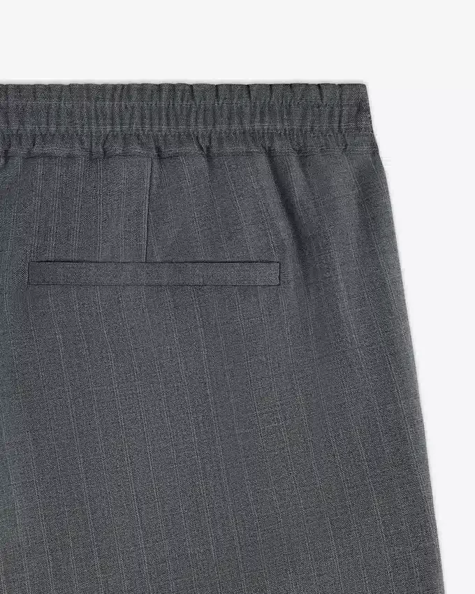 Pinstripe Elasticated Waist Trouser