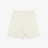 Pleated Linen Blend Bermuda Short