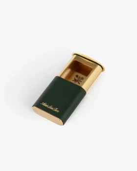 Queens Crest Leather Portable Ashtray