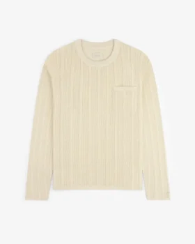 Racking Stitch Crewneck Sweater