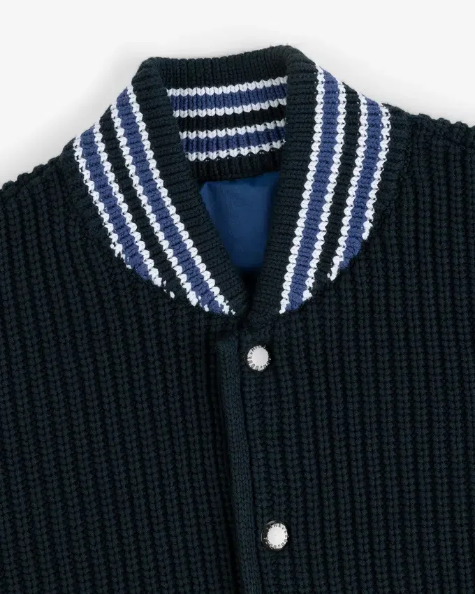 Reversible Knit Bomber Jacket