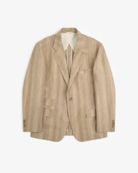 Single-Breasted Safari Suit Jacket