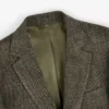 Single-Breasted Yarn Dyed Linen Suit Jacket