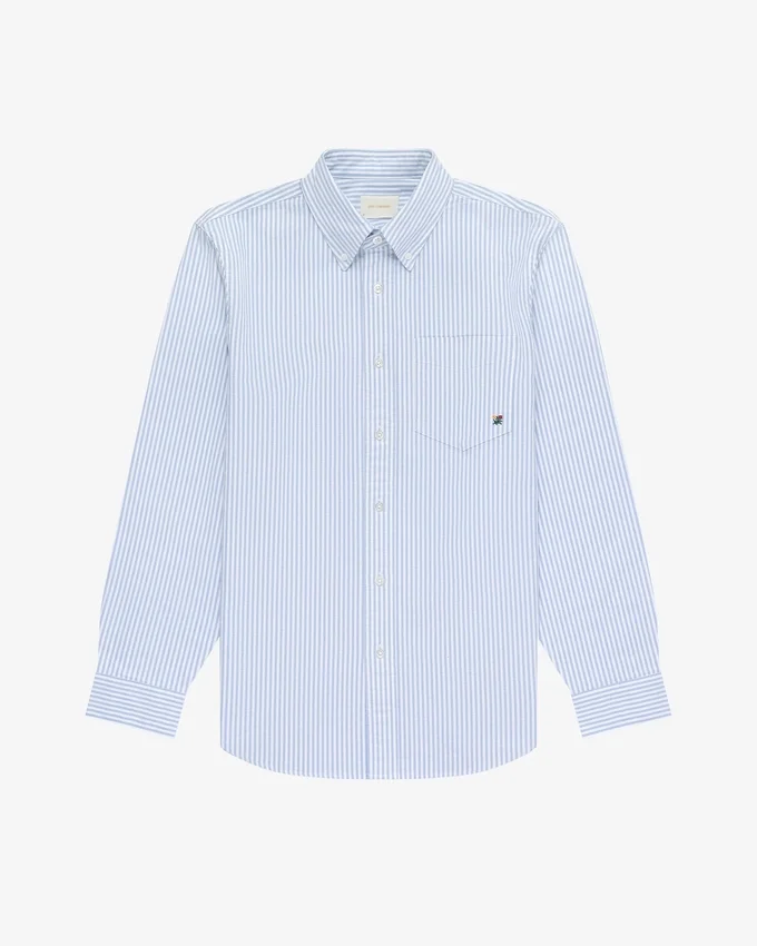 Striped Crest Oxford Shirt