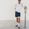 Colorblock Court Short