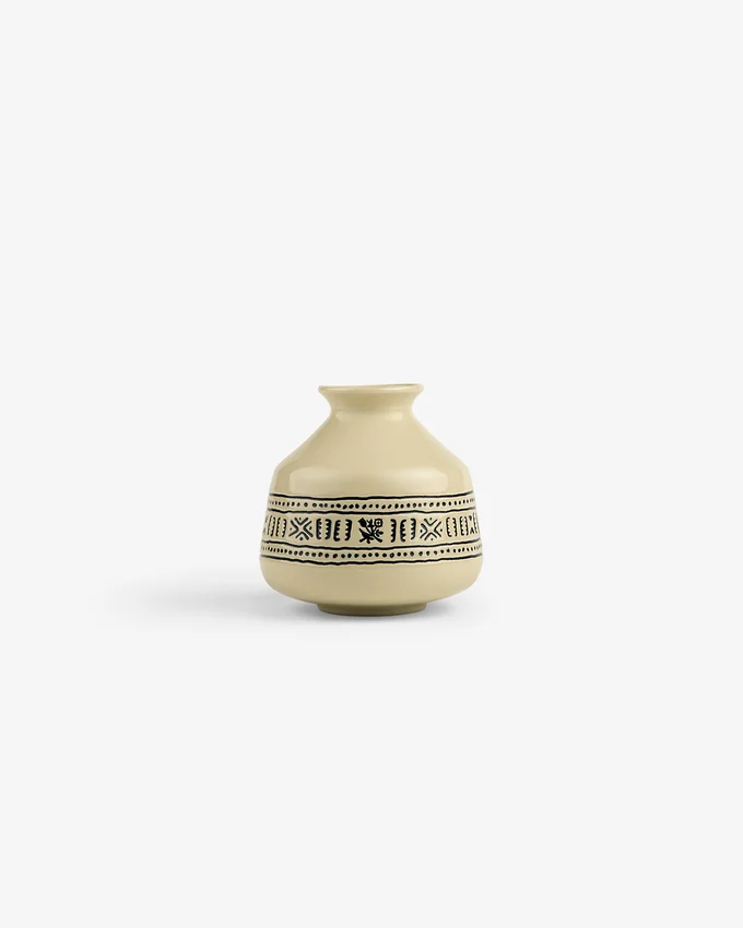 Textile Patterned Bud Vase