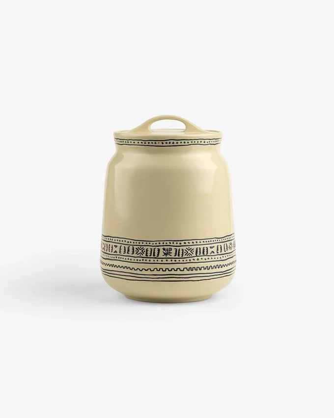 Textile Patterned Treat Jar