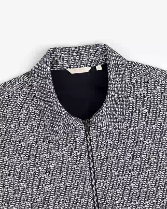 Textured Zip Shirt