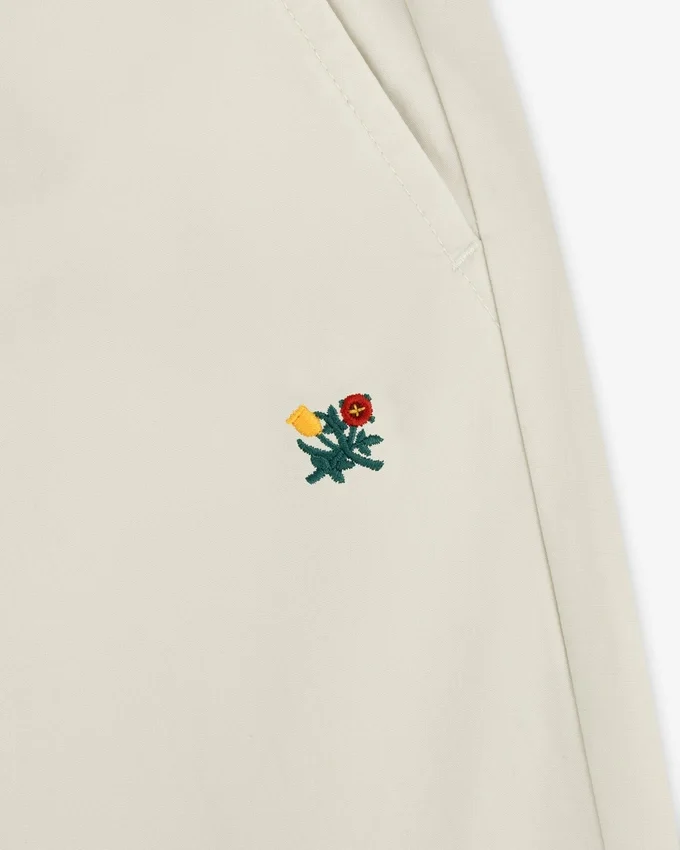 Washed Cotton Windbreaker Pant