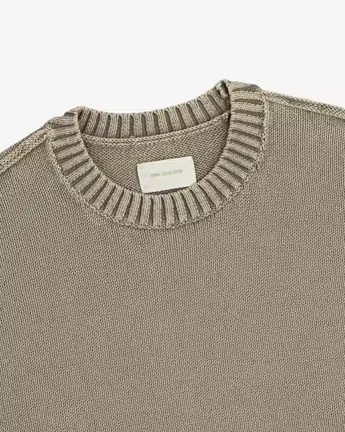 Washed Inside Out Sweater